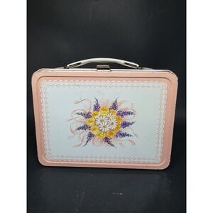 Vintage 1964 "PINK CORSAGE" metal Lunch box w/Original Thermos- #91 RARE